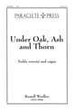 UNDER OAK ASH AND THORN Unison choral sheet music cover
